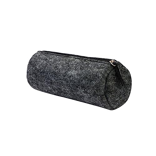 HAPINARY Runde Filz Stiftetasche Federmäppchen Kosmetiktasche Stifteetui Schminktäschchen Stifthalter Aufbewahrungstasche Aus Canvas Für Utensilien Make-up Und Waschutensilien von HAPINARY