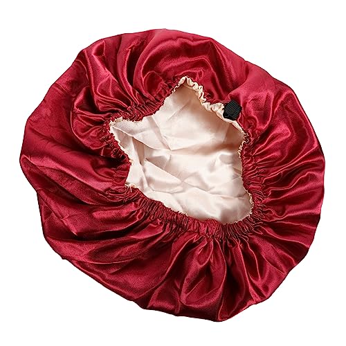 HAPINARY Satin Haarhaube Doppelseitig Mit Elastischem Rand Schlafhaube Für Damen Geeignet Zum Umwickeln Von Kurzem Und Langem Haar Zöpfen Und Dreadlocks von HAPINARY