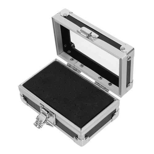 HAPINARY Schleifkopf Wolfram Hartmetall Gel Halter Deckel Maschinengehäuse Zange Maniküre-tool-organizer Mikro Abteil Ring Abs Aluminium Black von HAPINARY