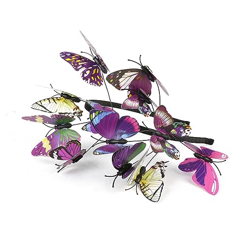 HAPINARY Haargummis Schmetterlings-Haarbandreifen Butterfly Fascinator Stirnband für Damen geschenke zum jahrestag geschenke für den jahrestag kopfschmuck Hochzeitskleid Kopfbedeckung von HAPINARY