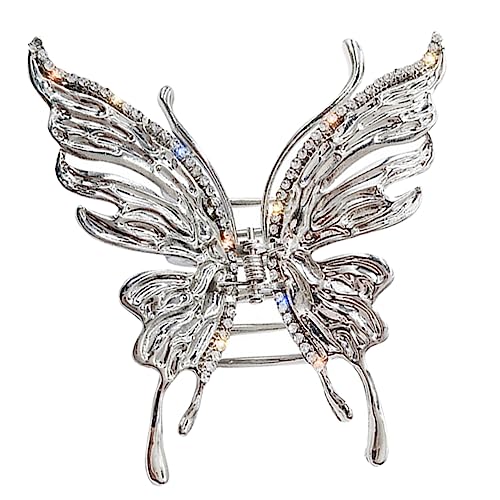 HAPINARY Haarklammer Mit Strasssteinen Schmetterlinge Haarspange Hinten Für Frauen Und Mädchen Geeignet Für Verschiedene Haartypen von HAPINARY