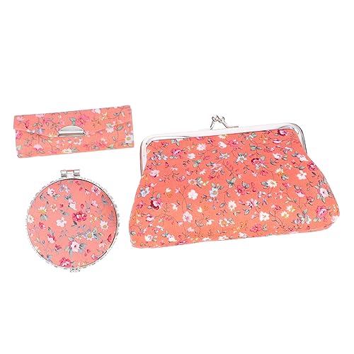 HAPINARY Schminkkoffer Spiegel Make-up-Organizer Lippenstiftetui Aufbewahrungstasche Kosmetiktasche Für Mädchen von HAPINARY