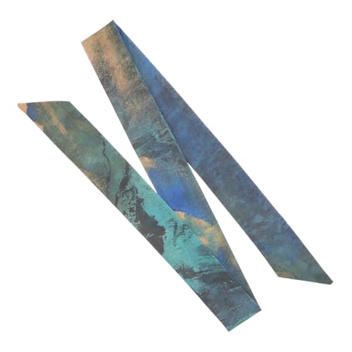 HAPINARY Seidenschal Haartuch Damen Leichtes Halstuch Haarband Vielseitig Tragbar für Sport Alltag und Accessoire mit Hochwertigem Ölgemälde Muster in Grün von HAPINARY