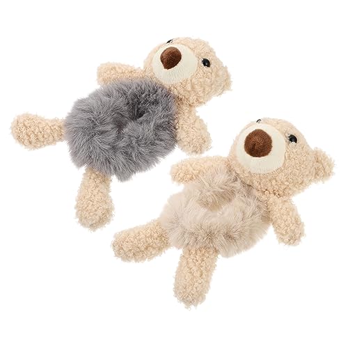 HAPINARY 2 Stück Plüsch Bärenform Haarringe Süße Haar-accessoires Für Mädchen Für Outfits Und Kostüme von HAPINARY