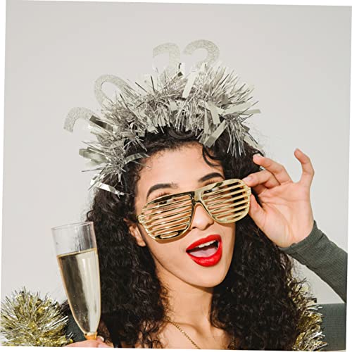 HAPINARY Silberner Year Haarschmuck Haarreif mit Festlichem Kopfschmuck Dekoratives Leichtes Haarband für Party Festival und Feierlichkeiten von HAPINARY