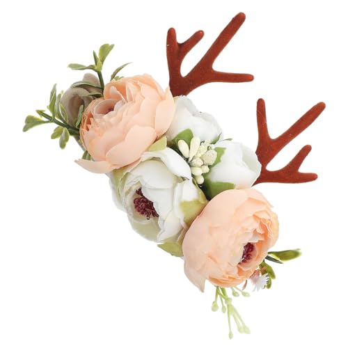 HAPINARY Weihnachts Stirnband Blumen Hörner Haarband Rentiergeweih Kopf Wraps Party Kinder von HAPINARY