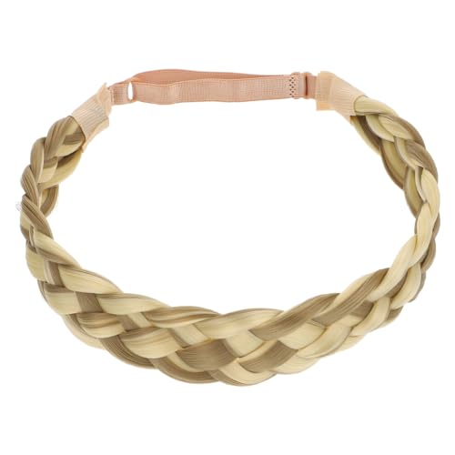 HAPINARY Stirnband elegant haarband Haargummis für Mädchen Haarschmuck für Frauen Hochzeit lockige Perücke Haarschmuck für die Hochzeit Haarreifen Pferdeschwanz flechten Elastizität Schal von HAPINARY