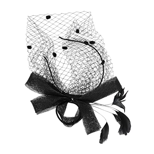 HAPINARY Mesh Stirnband Party Haarschmuck Mesh Topper Haarband Kopfschmuck Schleife Haarreif Bogen Haar Stirnband von HAPINARY