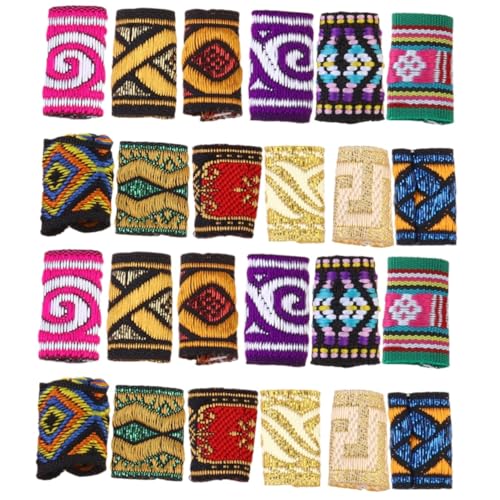 HAPINARY Stk Haar dekorative Röhre Haar-Dreadlock-Perlen geflochtene Manschettenclips Dreadlock-Flechtperlen haarschmuck Dreadlocks Haarmanschetten dekorative Haarmanschetten Colorful von HAPINARY