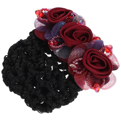 HAPINARY Ballett-haarnetz Für Damen Blumenhaarreife Haartuch Haarspangen Haarnetze Für Dutts Haarabdeckung Dutt-netz Dutthalter von HAPINARY