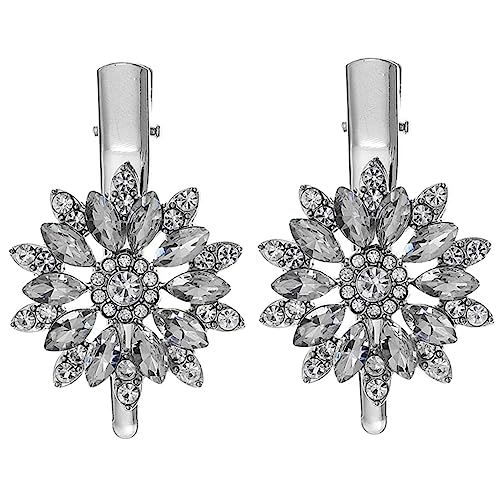 HAPINARY 4stücke Haarclip Strass-haarspange Kristall-haar-accessoire Für Frauen Blume Design Haarschmuck Für Hochzeit Und Party von HAPINARY
