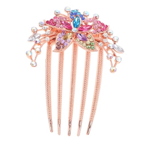 HAPINARY Strass Haarschmuck Haarnadel Haarkämme für Hochzeitskopfschmuck für die Braut Haarspangen Haarklammer Tiara Haarnadeln mit Strasssteinen Haarkamm für Damen dekorativ braut haarkamm von HAPINARY