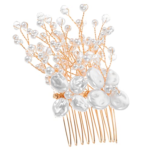 HAPINARY Braut Haarkamm Mit Kristallen Und Perlen Funkelndes Hochzeits-haaraccessoire Eleganter Haarreifen Für Frauen Für Braut Und Brautjungfern Für Hochzeiten Und Verlobungen von HAPINARY