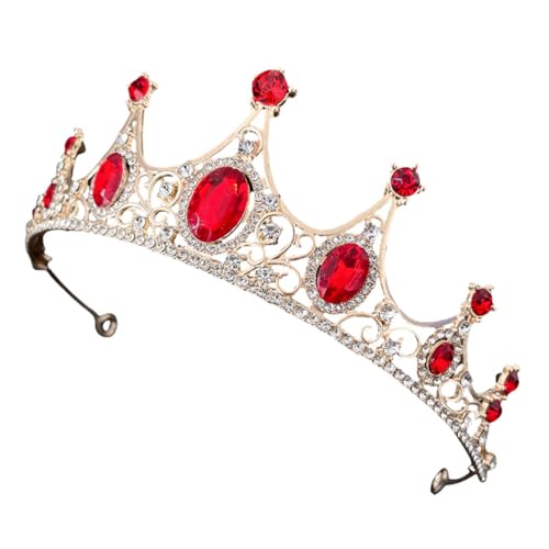 HAPINARY Strass-tiara-kopfbedeckung Hochzeit Brautkopfschmuck Strass-kopfschmuck Dekorativ Elegante Party-kopfbedeckung Festival-kopfschmuck -krone von HAPINARY