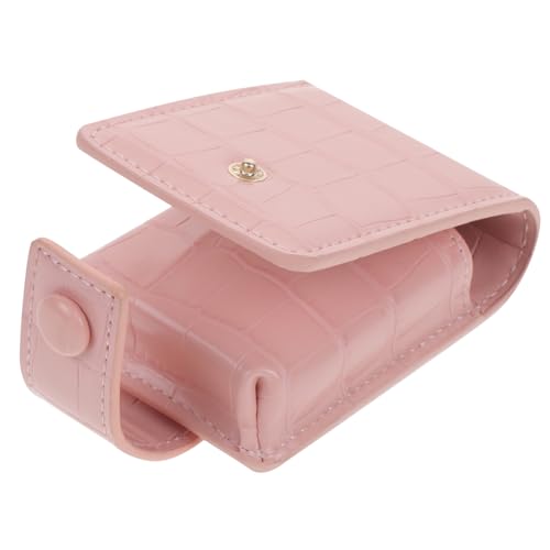 HAPINARY Mini-Kosmetiktasche Mit Spiegel Tragbarer Lippenstifthalter Kompakter Schminkspiegel Für Unterwegs Platz Für 3 Lippenstifte Stilvolles Reise-Organizer von HAPINARY