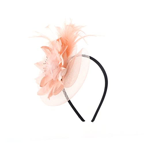 HAPINARY Mädchen Stirnband Fascinators Tea Party Stirnband Haarspangen für Mädchen party kopfschmuck party hut Haargummis Haarklammer Feder Haarband dame haarband Jahrgang Haarnadel Zubehör von HAPINARY