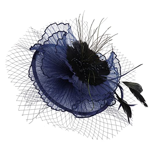 HAPINARY Haarschmuck Für Damen Hochzeit Fascinator Stirnband Hut Federkopfschmuck Teeparty Kopfbedeckung Bankett Partyaccessoire von HAPINARY