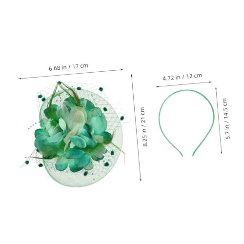 HAPINARY Mini-fascinator-hut Mit Netzschleier Und Blume Für Hochzeit Teeparty Kopfbedeckung Haaraccessoires Elegante Brauthaarspangen von HAPINARY