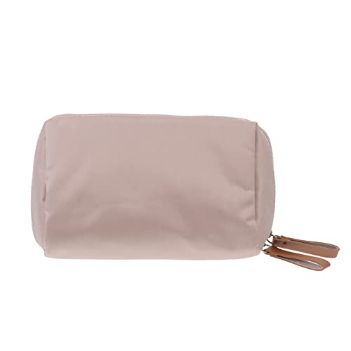 HAPINARY Tragbare Kosmetiktasche Für Reisen Multifunktionale Kulturbeutel Für Damen Wasserfeste Make up Tasche in Grau Rosa Mit Abnehmbaren Fächern Für Persönliche Kosmetikorganisation von HAPINARY