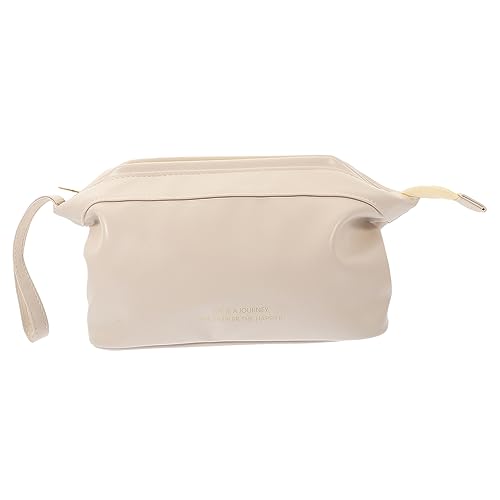 HAPINARY Große Kosmetiktasche Aus Pu-Leder Reise-Organizer Für Make-up Und Toilettenartikel Mit Praktischem Stauraum Für Damen Und Unterwegs von HAPINARY