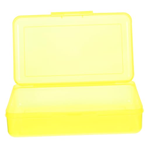 HAPINARY Aufbewahrungsbox Für Stifte Federmäppchen Aus Plastik Bleistiftbox Mit Deckel Praktische Stifte-aufbewahrung Robuste Schreibwarenbox von HAPINARY