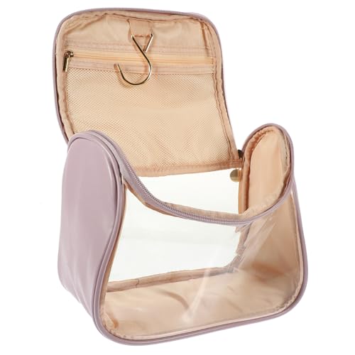 HAPINARY Transparente Reisetasche Kulturtasche Für Damen Aufbewahrungstasche Mit Haken Kosmetiktasche Für Make-up Und Utensilien Strapazierfähiges Material von HAPINARY