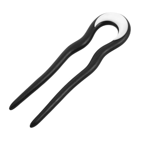 HAPINARY U förmige Haarnadel aus Handgefertigtem Sandelholz Vintage Design Minimalistischer Haarforke für Dutt und Kreative Frisuren Eleganter Haarhalter für Damen von HAPINARY