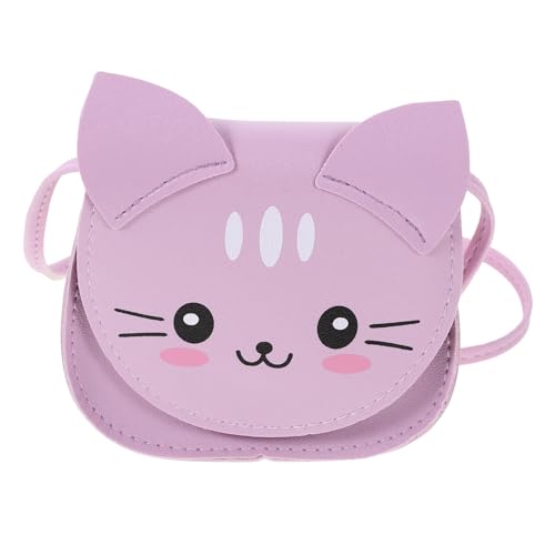 HAPINARY Geschenke Tween-Girls Trendige Sachen Handtasche Süßes Katzenzeug Süße Kleine Für Geschenk Mädchen Kind Violett Geldbörse Umhängetasche Für Kinder von HAPINARY