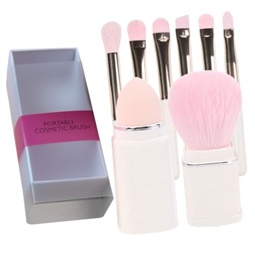 HAPINARY 1satz Tragbares Makeup Pinselset Pinsel Für Lidschatten Und Foundation Einfach Zu Reinigen Für Unterwegs Und Professionellen Einsatz von HAPINARY