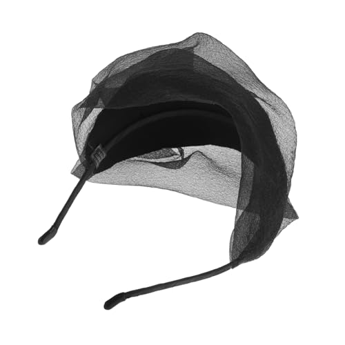 HAPINARY Veil Fascinator Haarreif Beret Mesh Stirnband Damen Hochzeit Haarschmuck Atmungsaktiv Grauhaar Abdeckung Party Kopfbedeckung von HAPINARY