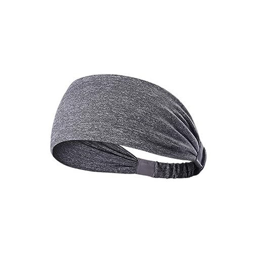 HAPINARY Bandana Stirnband Atmungsaktiv Leicht Für Damen Herren Yoga Laufen Fitness Reisen Kopftuch Haarband Schweißband Hellgrau von HAPINARY