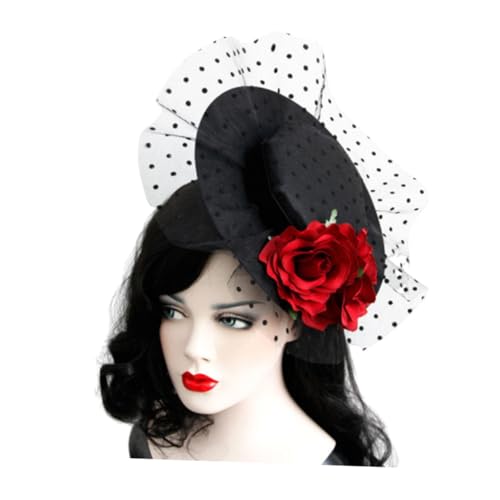 HAPINARY Vintage Haarspange Mit Blumen Hut Für Damen Leicht Tragbar Passt Zu Verschiedenen Frisuren Und Haarfarben von HAPINARY