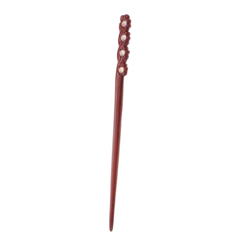 HAPINARY Vintage Haarnadel aus Sandelholz Antiker Chinesischer Stil Doppelseitig Geschnitzter Haarstab für Dutt Leichter Haarschmuck für Frauen zu Hanfu und Langem Haar von HAPINARY
