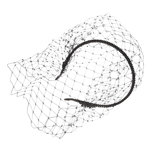 HAPINARY Netz-kopfschmuck Für Damen Haarreif Mit Vintage-schleier-design Schwarz Leicht Und Angenehm Zu Tragen Schlichtes Und Aussehen Tolle Kopfbedeckung Für Alltag Geburtstag Club von HAPINARY