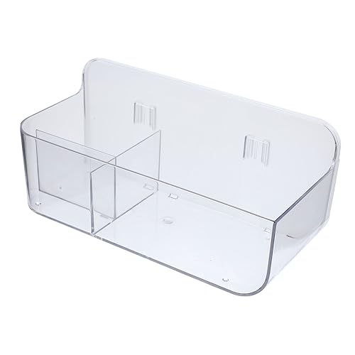 HAPINARY Wandmontierte Aufbewahrungsbox Für Kosmetik Transparente Bohrfreie Lagerlösung Für Badezimmer Und Schlafzimmer Für Make-up Schmuck Und Mehr von HAPINARY