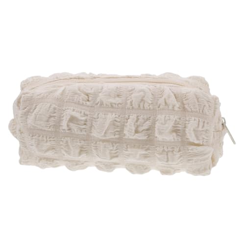 HAPINARY Weiche Make up Tasche mit Großer Kapazität Stilvolle Kosmetiktasche und Originelles Federmäppchen in Beige Multifunktional für Reise Arbeit und Alltag Geeignet für Frauen und von HAPINARY