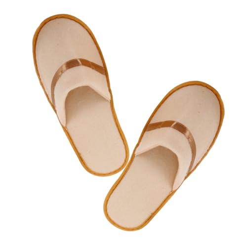 HAPINARY Weiche Rutschfeste Hausschuhe mit Geschlossener Zehenpartie Waschbar und Wiederverwendbar für Damen und Herren für Hotel Spa Gäste Zuhause und Reisen von HAPINARY