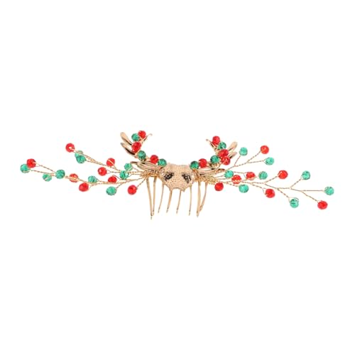 HAPINARY Weihnachtlicher Haarkamm mit Funkelnden Strasssteinen Eleganter Design Haarschmuck Robustes Festlicher Damen Haaraccessoire für Party Geburtstag Silvester Weihnachten von HAPINARY