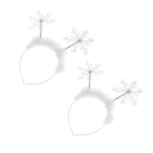 HAPINARY Weihnachts Haarband Mit Schneeflocken Für Festliche Anlässe Dekoratives Haarschmuck Accessoire Für Feiertagsfeiern Elegantes Weihnachts Haarschmuck Für Damen Und ädchen von HAPINARY