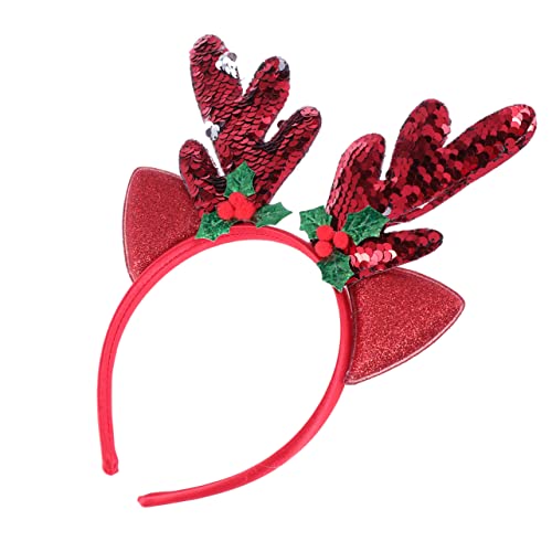 HAPINARY Weihnachtliche Haarreifen Mit Glitzer-hirn Festliches Accessoire Für Kostümpartys Karneval Weihnachten Und Mehr Für Erwachsene Geeignet von HAPINARY