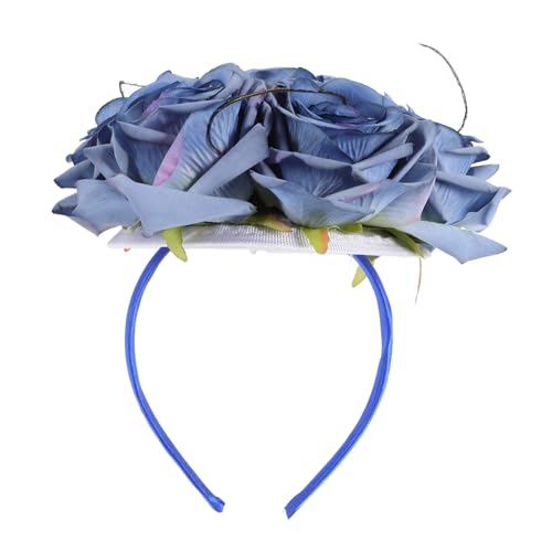 HAPINARY Rosenstirnband Für Damen Party Cosplay Stirnband Rosenhaarschmuck Kopfbedeckung Mit Rosen von HAPINARY