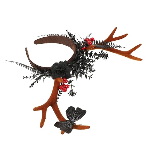HAPINARY Weihnachts-stirnband Hirschgeweih Festliches Haarband Geweih-design Für Weihnachten Karneval Maskerade von HAPINARY