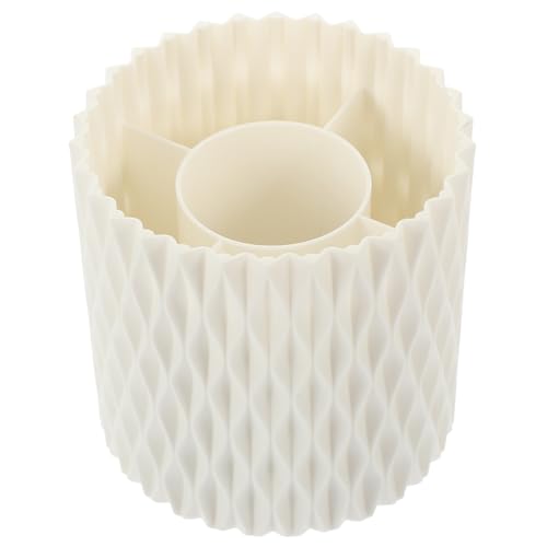 HAPINARY Drehbarer Make-up-pinsel-eimer Kosmetikpinsel-organizer Mit Fächerdesign Für Schreibtisch Und Zuhause Große Kapazität von HAPINARY