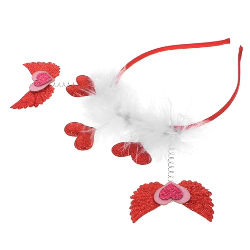 HAPINARY Stirnband haarschmuck für damen haarzubehör für damen -Stirnband Stirnband Stirnbänder für Damen rosa Haarschmuck Valentinstag Stirnbänder Party-Kopfschmuck von HAPINARY