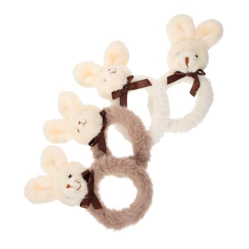 HAPINARY 4 Stück Plüsch-hasen-haarringe Elastisches Seil Gemischte Stile Für Weihnachten Hochzeiten Geburtstagsfeiern Zufälliger Stil von HAPINARY