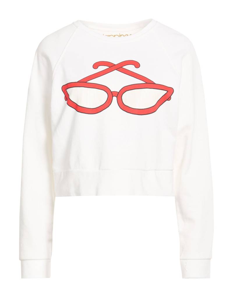 HAPPINESS Sweatshirt Damen Weiß von HAPPINESS