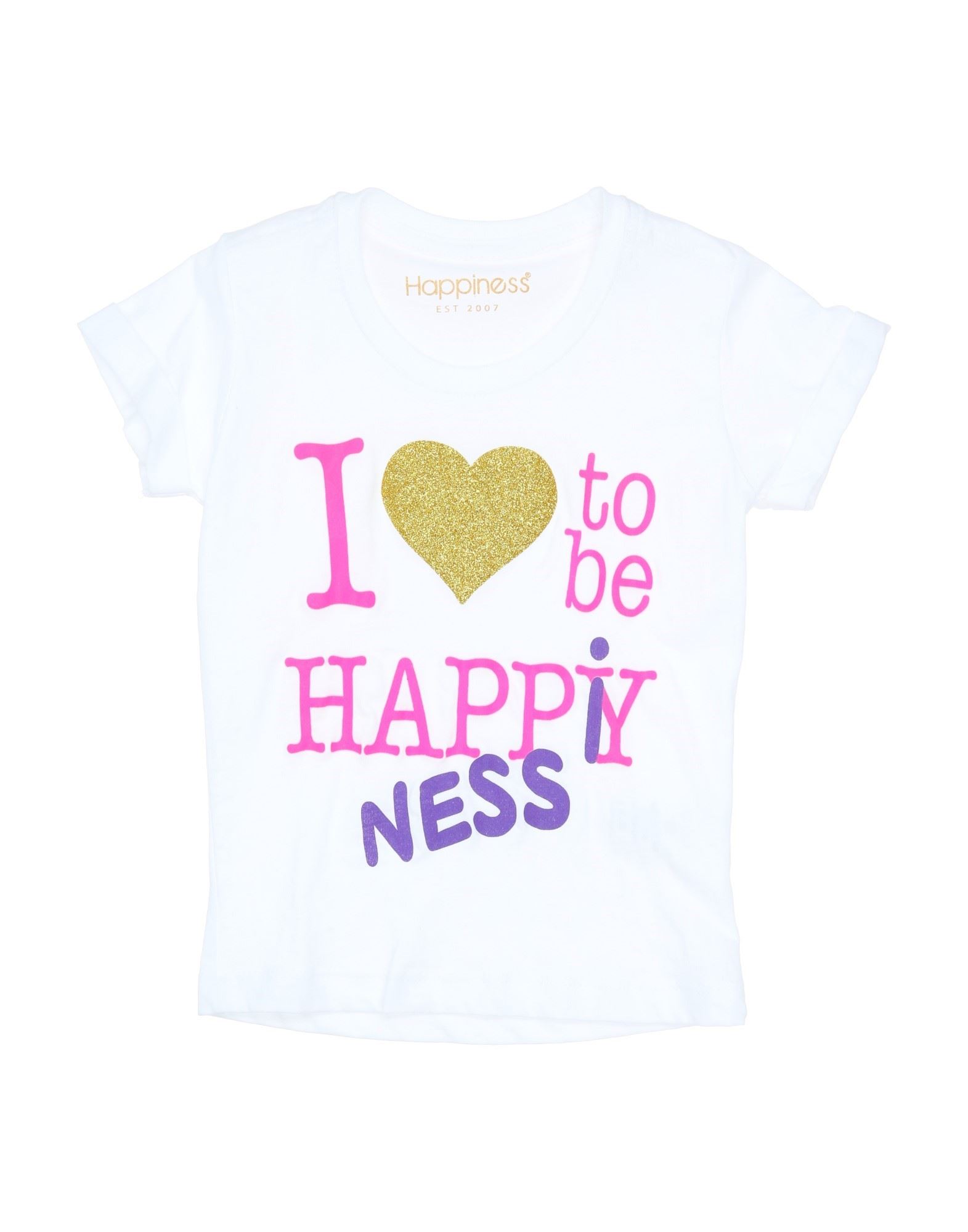 HAPPINESS T-shirts Kinder Weiß von HAPPINESS