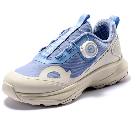 HAPPY NOCNOC All-Max Kinderschuhe für Jungen und Mädchen, 3-lagig, strapazierfähiges, atmungsaktives Netzgewebe, Laufschuhe, hohe Rückpralldämpfung, athletische Freizeitschuhe für Sport und Schule von HAPPY NOCNOC