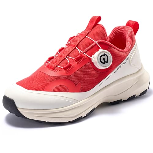 HAPPY NOCNOC All-Max Kinderschuhe für Jungen und Mädchen, 3-lagig, strapazierfähiges, atmungsaktives Netzgewebe, Laufschuhe, hohe Rückpralldämpfung, athletische Freizeitschuhe für Sport und Schule von HAPPY NOCNOC