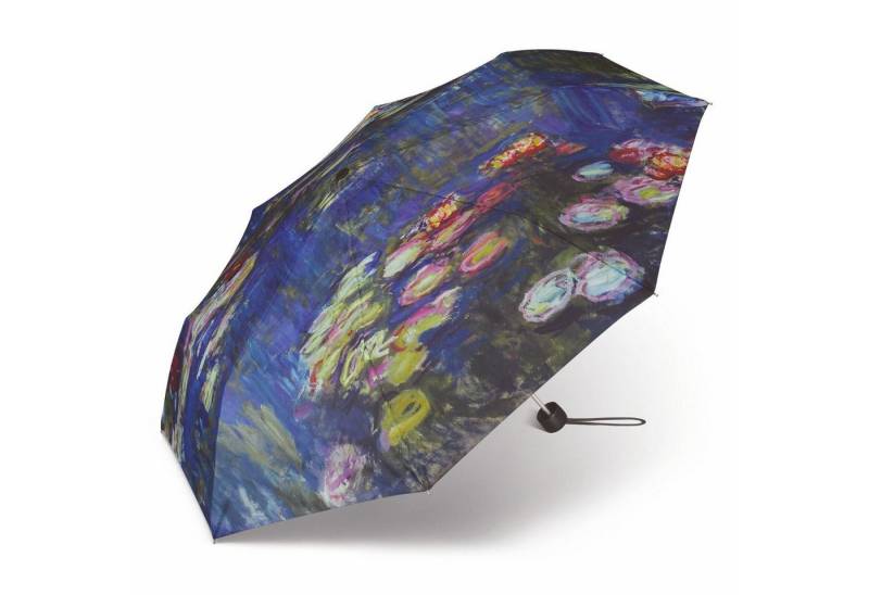 HAPPY RAIN Taschenregenschirm Regenschirm Taschenschirm Alu Light Motiv Claude Monet "Seerosen" von HAPPY RAIN